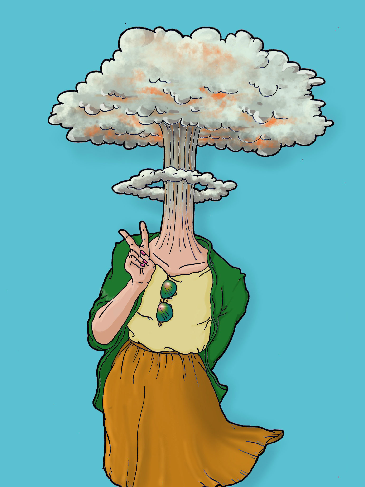 Illustration Atomsprenkopf