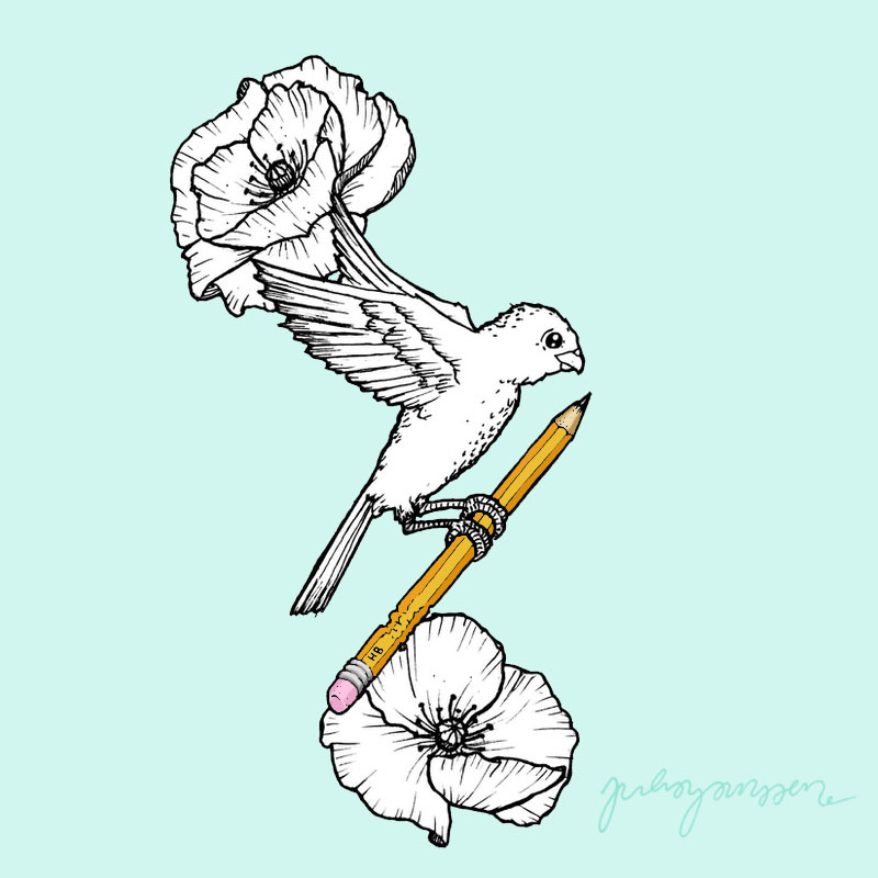Illustration Bird Tattoo
