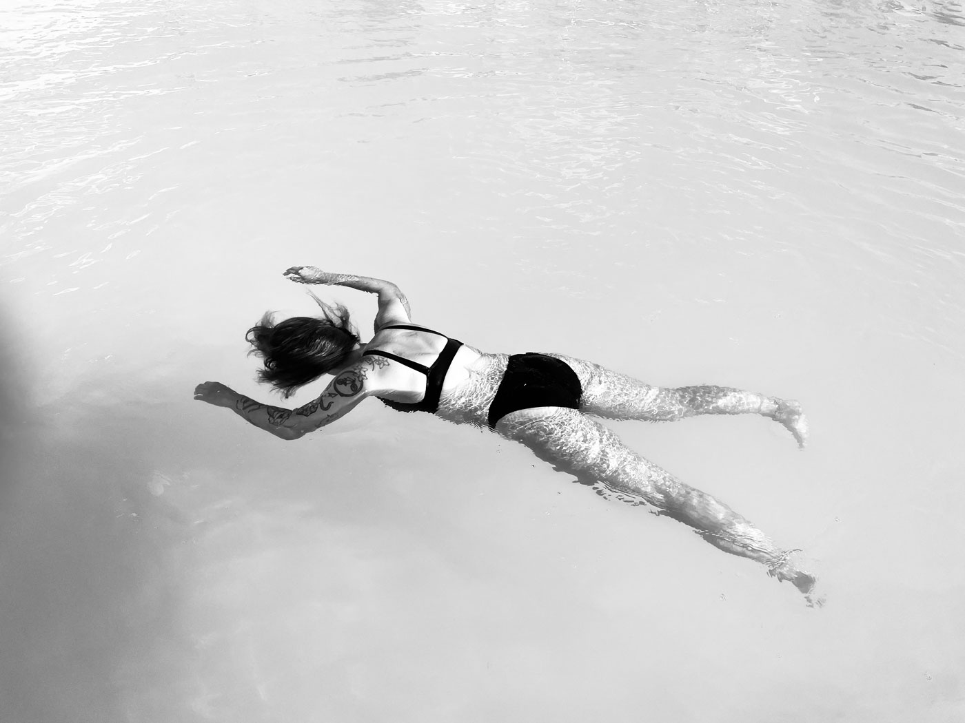 black and white Photography Pool